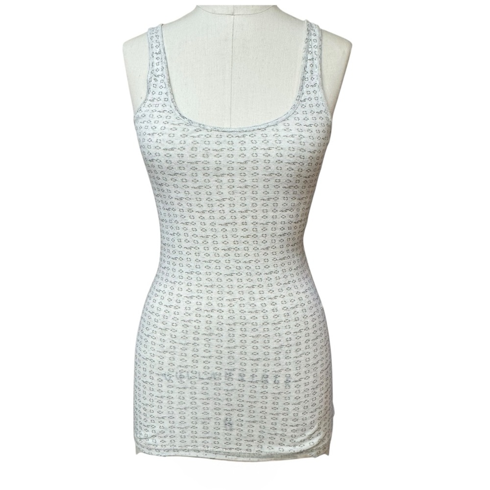 Vintage Hollister Seagull Tank Top Y2K Long Size L Layers Beige Stretch Preppy